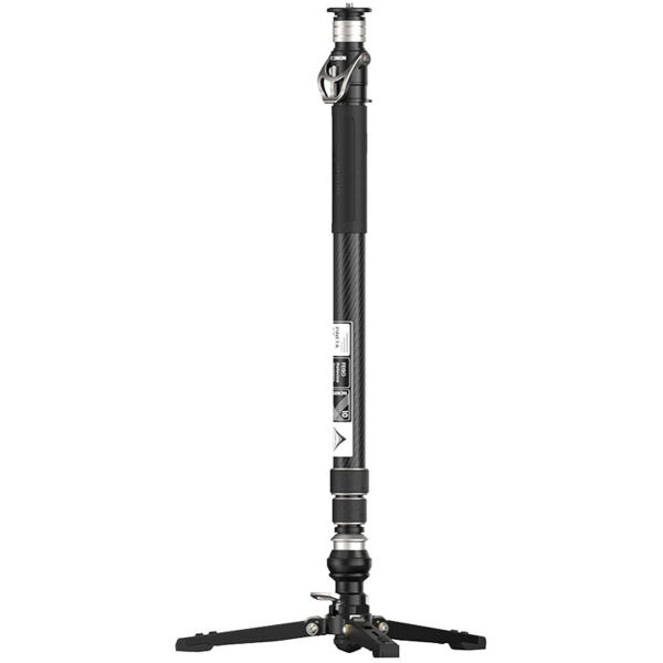 YC Onion Pineta Carbon Fiber Monopod + Carbon Fiber Extension Tube + Fluid Head - Carbon Fiber Monopod 2.0 (Padal Base)