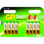 GP Super Alkaline AA X 8 Mignon Blister
