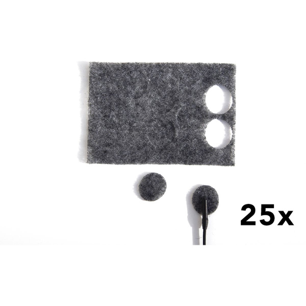 Rycote Grey Undercovers - 25 Packs X 30 Uses