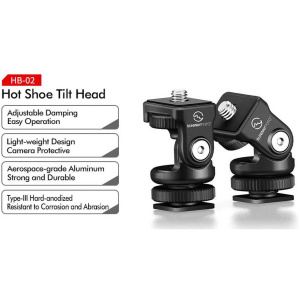 Sunwayfoto Hot Shoe Tilt Head HB-02 - Image 4