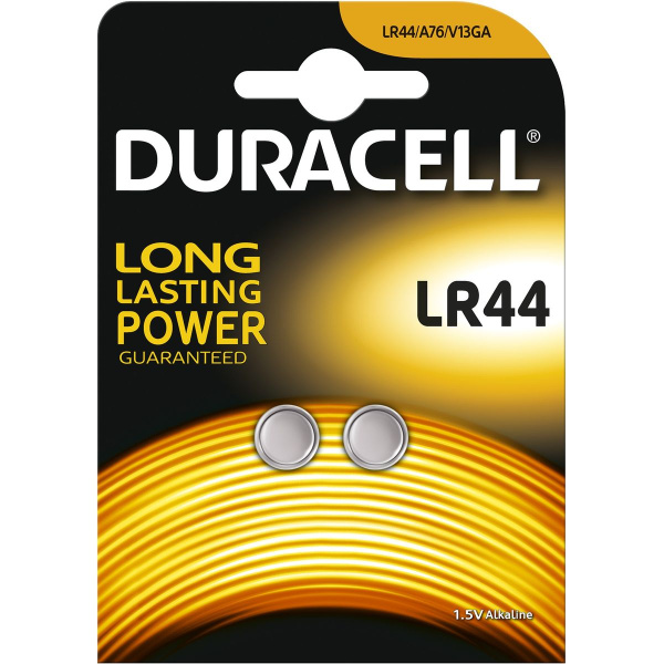 Duracell Battery LR44 2-PAK VE=10