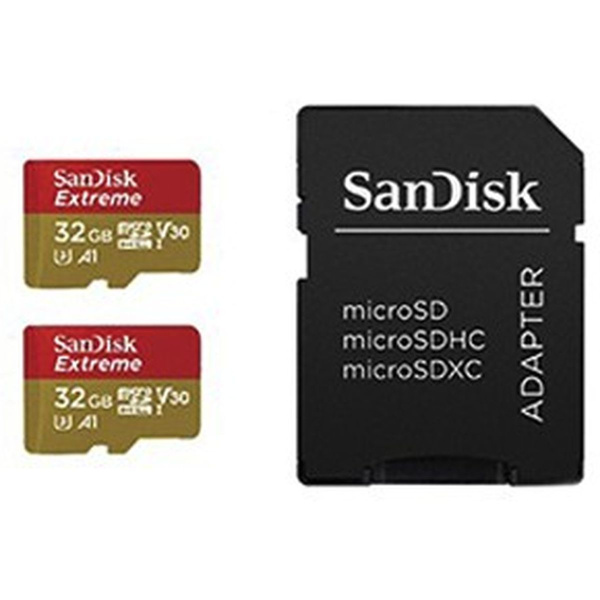 SanDisk MicroSDHC Extreme 32GB 100MB / 60MB.V30.A1 2p AC