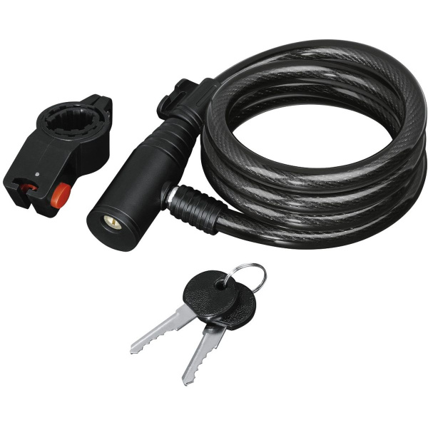 Hama Fiets-Spiraalkabelslot 120cm Black