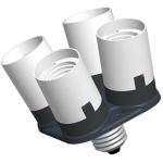 Falcon Eyes Lamp Holder AD-4E27 Van 1 To 4 Lampen