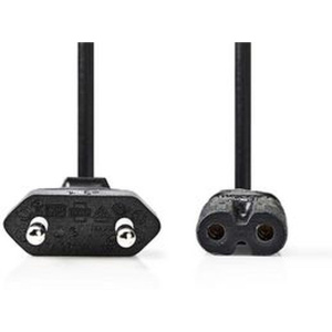 Nedis Powercable Europlug - IEC-320-C7 5.0 M Black - Image 2