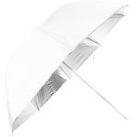 Falcon Eyes Flitsparaplu UR-32S Silver/White 80cm
