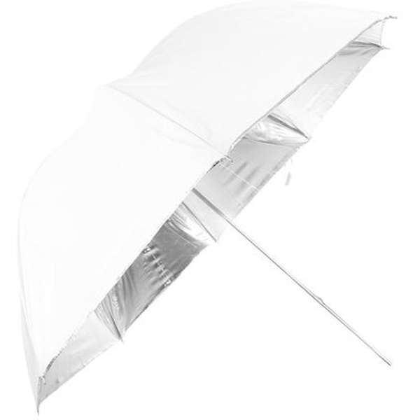 Falcon Eyes Flitsparaplu UR-32S Silver/White 80cm