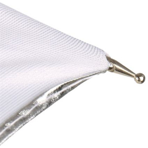 Falcon Eyes Flitsparaplu UR-32S Silver/White 80cm - Image 5
