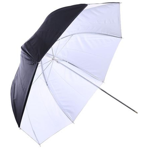 Falcon Eyes Flitsparaplu UR-48WB White/Black 122cm