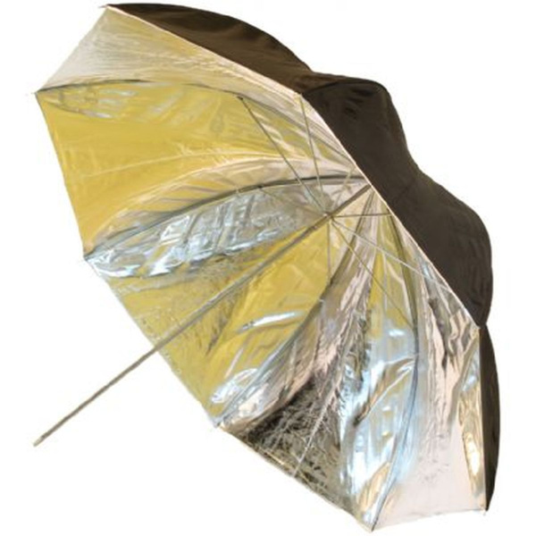 Falcon Eyes Flitsparaplu UR-32SB1 Silver/Black 80cm