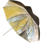 Falcon Eyes Flitsparaplu UR-48SB1 Silver/Black 122cm