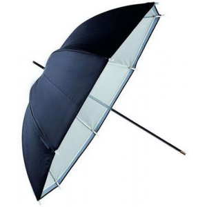 Falcon Eyes Flitsparaplu URN-48TSB1 White/Zilverzwart 122cm