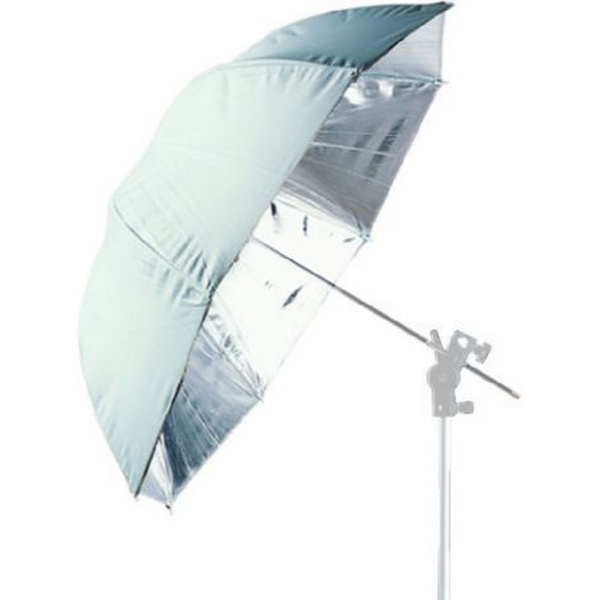 Falcon Eyes Jumbo Flitsparaplu UR-T86S Silver/White 216cm