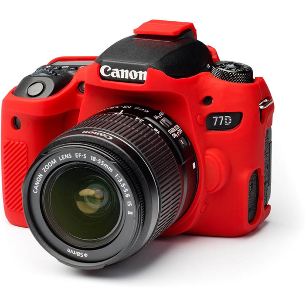 easyCover ECC77DR Body Cover For Canon 77D Red
