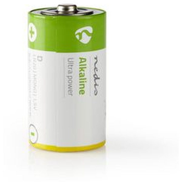 Nedis Alkaline Battery D 1.5 V 2 Pieces Blister