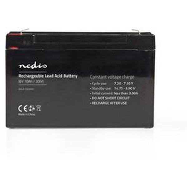 Nedis Rechargeable Loodzuuraccu 6V 10 000mAh 151 X 50 X 95mm