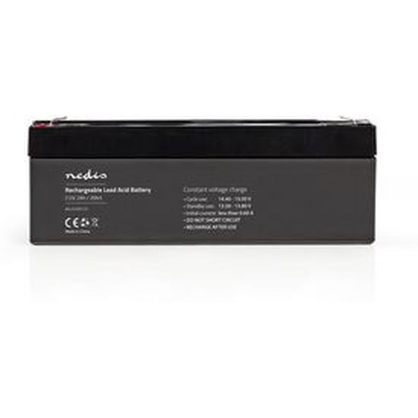 Nedis Rechargeable Loodzuuraccu 12V 2000mAh 178 X 34 X 66mm