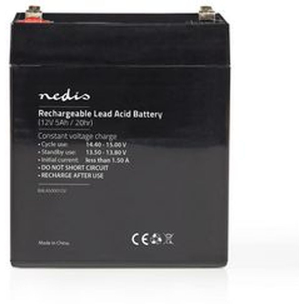 Nedis Rechargeable Loodzuuraccu 12V 5000mAh 101 X 90 X 70mm