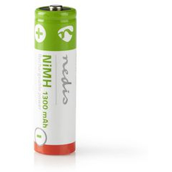 Nedis Rechargeable NiMH Battery AA 1.2 V 1300mAh 4pcs Blister