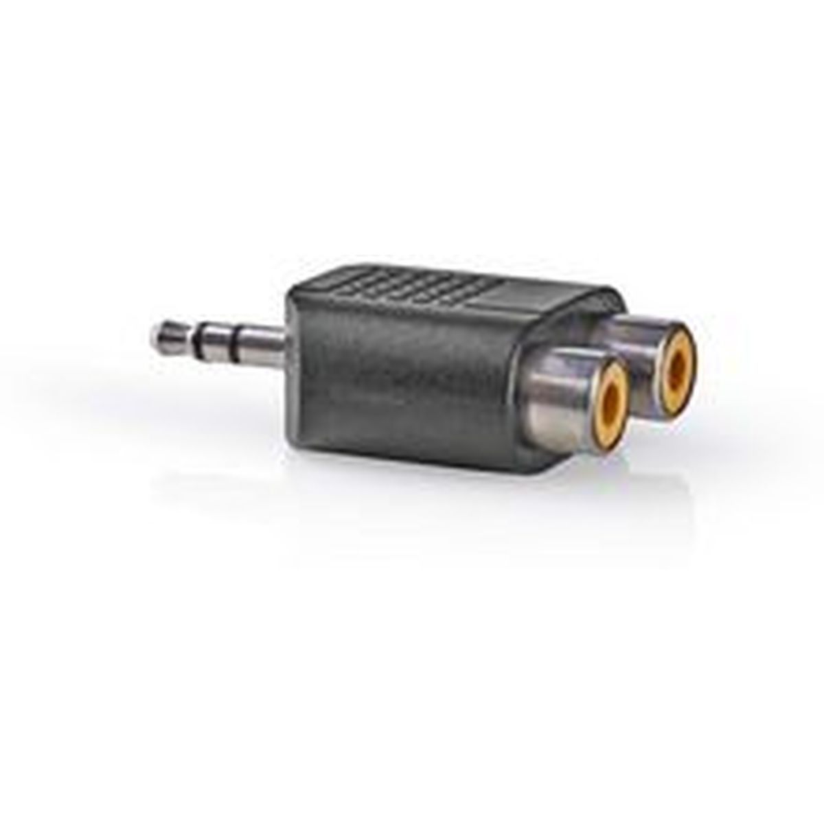 Nedis Stereo-Audio Adapter 3.5mm M-2X RCA F BK - Image 3