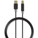 Nedis Cable USB 2.0 A M - B M 2.0m GY