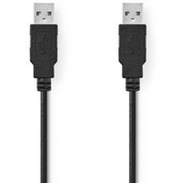 Nedis USB 2.0-CABLE A M-A M 2.0m BK