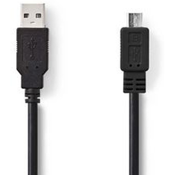 Nedis USB 2.0 Cable A M-Micro-B M 1.0m BK