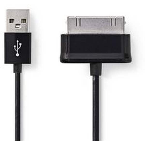 Nedis SYNC And Charge-Cable Samsung 30-PINS M-USB-A M 1m BK