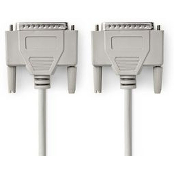 Nedis Serial Cable D-SUB 25-PINS M-D-Sub 25-PINS M 5m Ivory