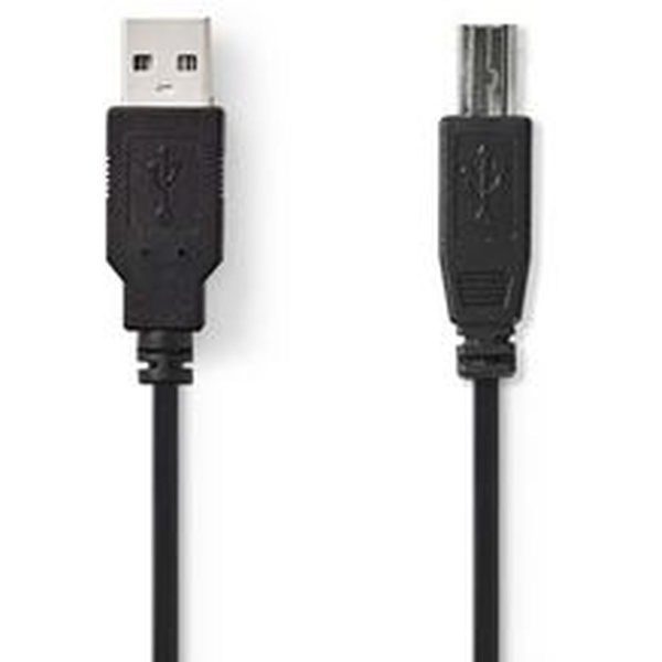 Nedis USB 2.0 Cable A M-B M 3.0m BK