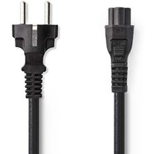 Nedis Power Cable Schuko M-IEC-320-C5 3.0m BK