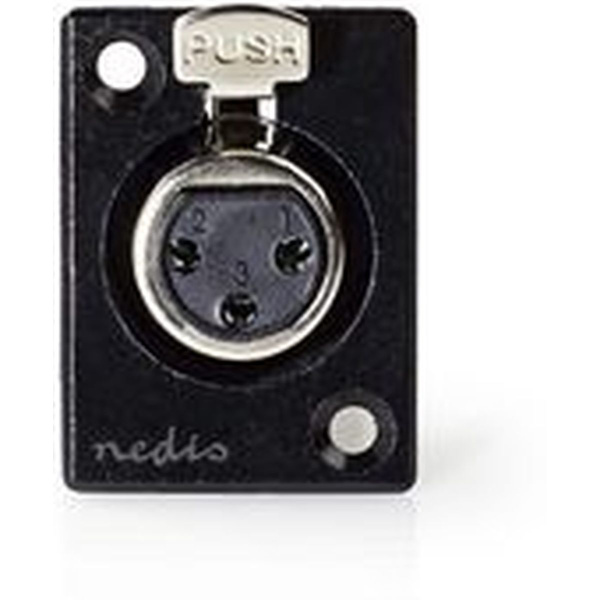 Nedis Mount For XLR-Behuizing XLR 3-PINS F BK