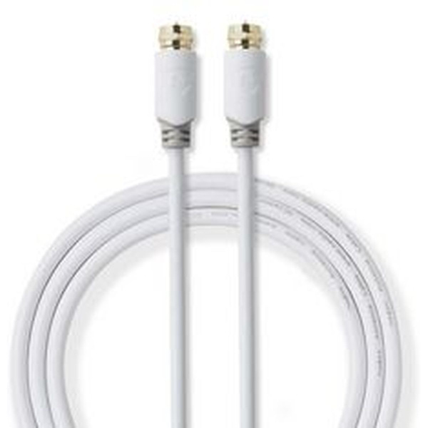 Nedis Satellite-/antenna Cable F M - F M 5.0m White