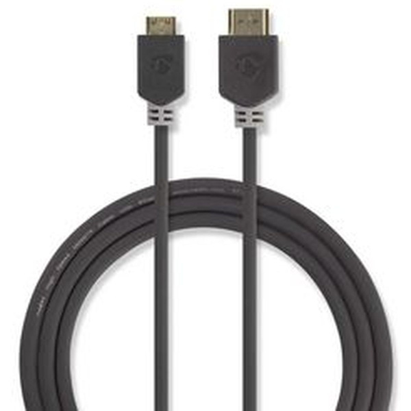 Nedis High Speed HDMI-CBL HDMI-Conn-HDMI-Mini-Conn 2m GY