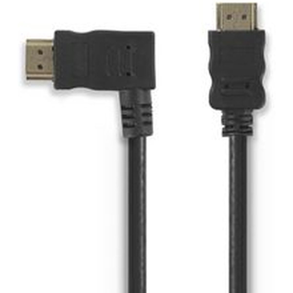 Nedis HS HDMI-CBL HDMI-Conn-HDMI-Conn Left Angled 1.5m BK