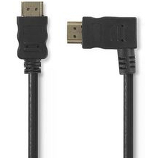 Nedis HS HDMI-CBL HDMI-Conn-HDMI-Conn Right Angled 1.5m BK