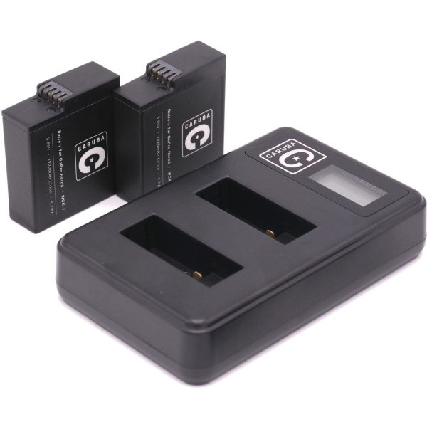 Caruba Wall Charger &amp; Battery Duo Kit - For GoPro Hero 5