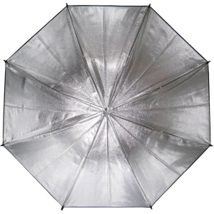 Caruba Umbrella Silver/Black 109cm - Image 2