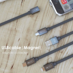 Allocacoc USB Cable | USB-C Magnet Grey