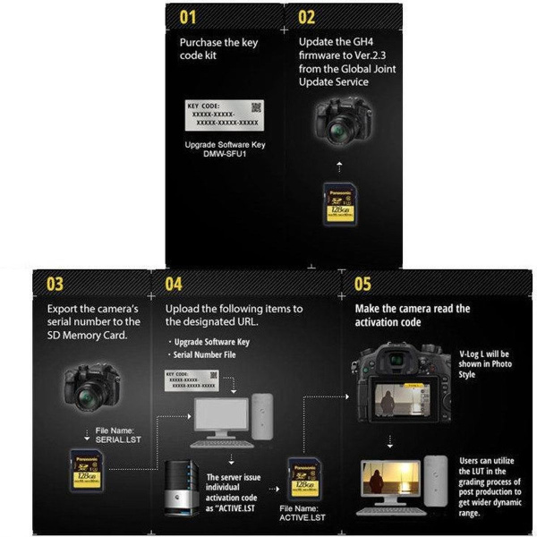 Panasonic DMW-SFU1GU V-LOG For GH4/GH5/FZ2000