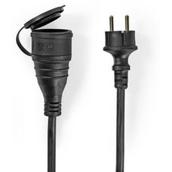 Nedis Extension Cable 20m H05VV-F 3G1.5 IP44 BK