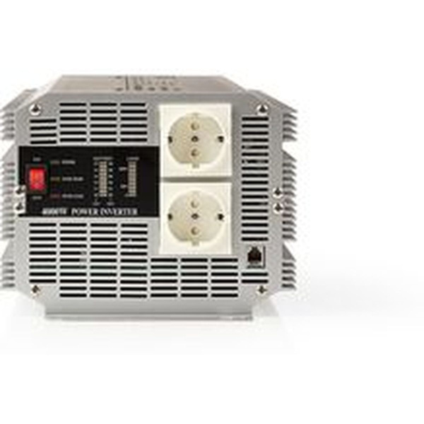 Nedis 12V DC-230V AC 4000W 2X Schuko-Outp Remotectrl.