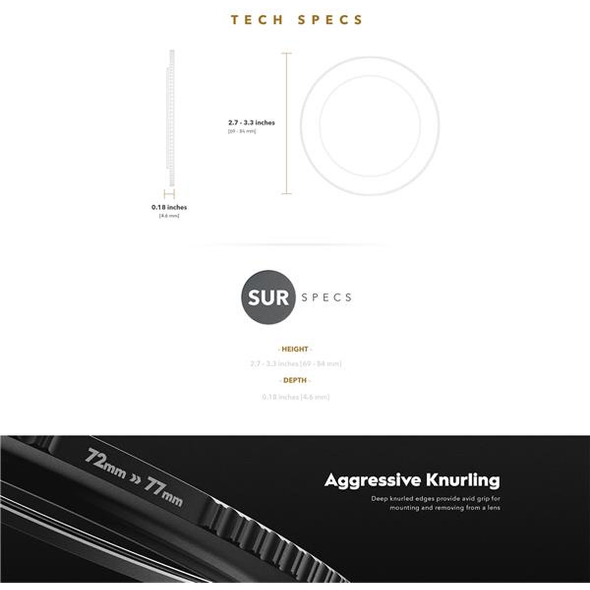 PolarPro Quartzline StepUp Ring 58-67 mm - Image 2