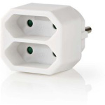 Nedis Stopcontactsplitter 2-WEG Eurostopcontact WH