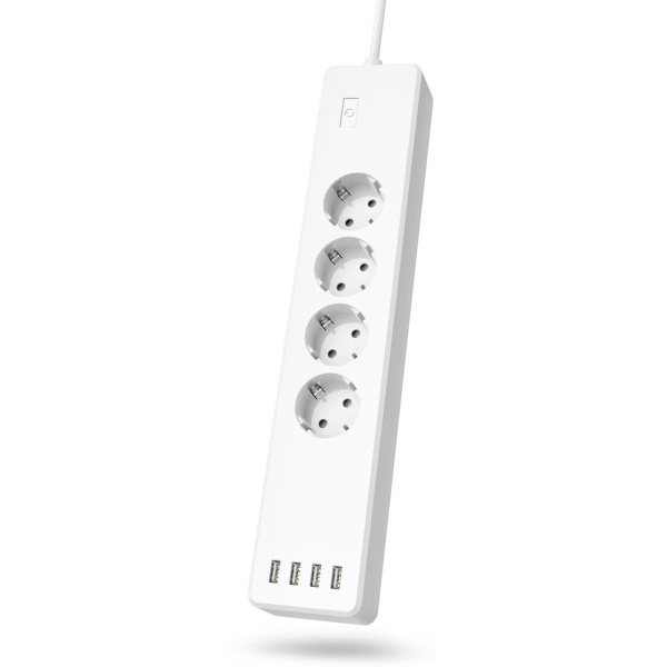 Hama WiFi-Power Strip 3-FOLD 10A w/ 4 USB-Charge Connections
