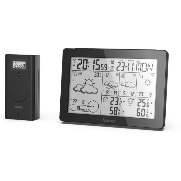 Hama Weersvoorspelling-Centrum Meteotime Black