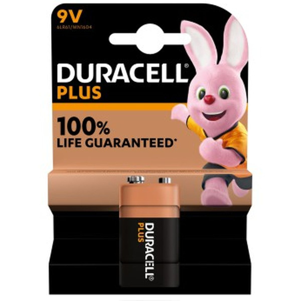 Duracell Alkaline Plus Battery 9 Volt