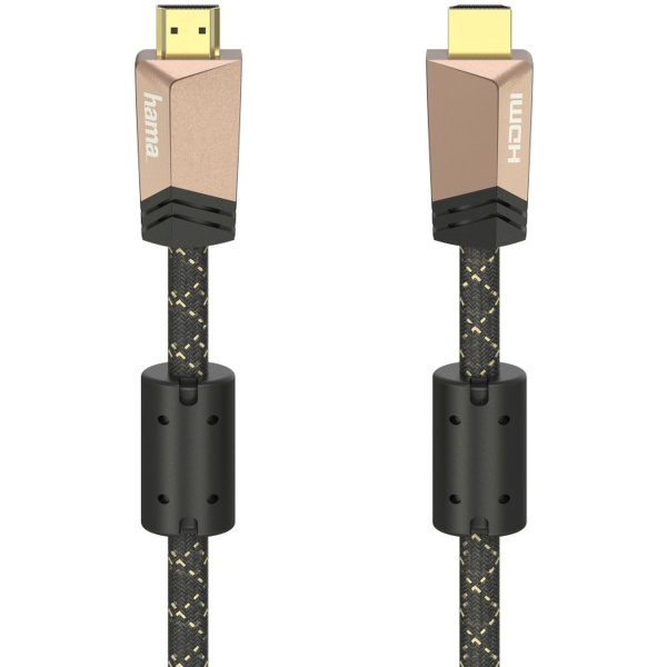 Hama Premium HDMI-Cable w/ Ethernet Ferrite Metal 1.5 M