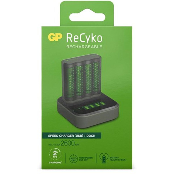 GP USB Charger GP M451 4XRECYKO AA 2600 mAh Dockingstat