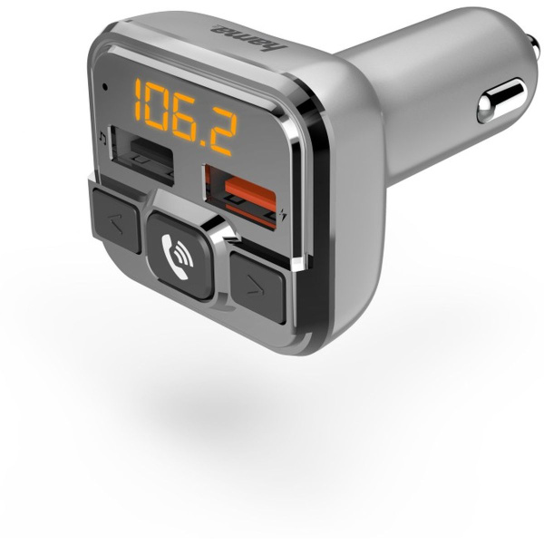 Hama FM-Transmitter w/ Bluetooth-and Handsfree-Functie